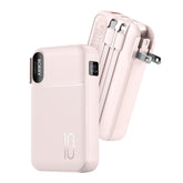RORRY portable charger with built-in cables for convenient on-the-go charging.