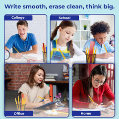 Rosmonde erasers-on-top pencils for clean corrections without tearing pages