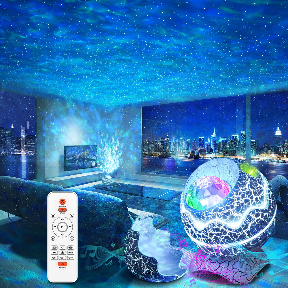 Rossetta Star Projector shows a luminous nebula cloud for calming ambience