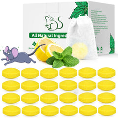 ROTIAH mouse repellent packaging demonstrates a natural deterrent for indoor and outdoor use.