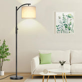 ROTTOGOON dimmable arc floor lamp with adjustable brightness for versatile living spaces.