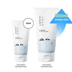 ROUND LAB 1025 Dokdo Cleanser rich lather for effective makeup removal without drying