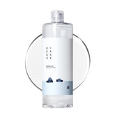 ROUND LAB 1025 Dokdo Toner bottle front showcases gentle exfoliation and hydrating formula.