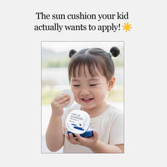 Round Lab Birch Juice Sun Cushion with built-in mirror for easy reapplication