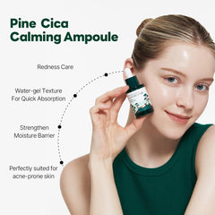 ROUND LAB Pine Calming Cica Ampoule water-gel texture ready for layering.