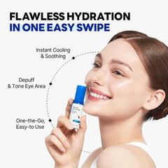 ROUND LAB Birch Juice Eye Stick applied under-eye area for a refreshed look.