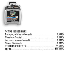 Roundup Dual Action 365 bottle shows 12 month preventer for extended weed protection.