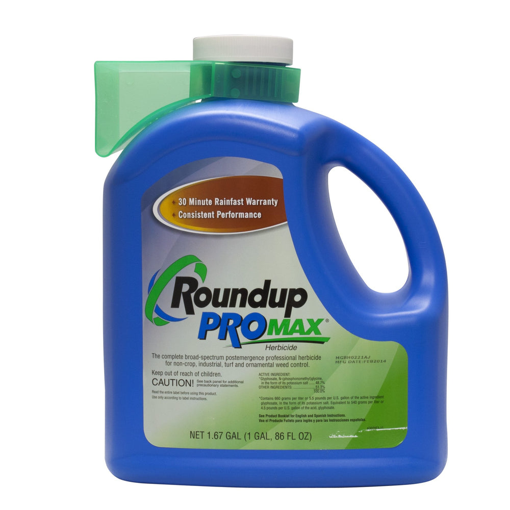 RoundUp Promax 1.67-gallon jug for fast-acting weed control in lawns and landscapes