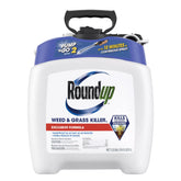 Roundup weed killer bottle targets stubborn weeds for outdoor spaces