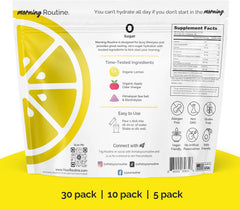 Routine Morning Hydration sea-salt-electrolytes packets for balanced hydration during workouts