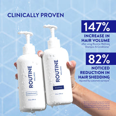 Routine Wellness duo packaging display highlighting complete care set.