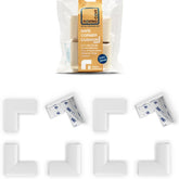 Roving Cove Slimfit corner protector with 8 small corners protects nursery furniture from sharp edges