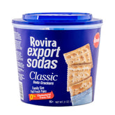 Rovira Export Soda Crackers crumb-closeup highlighting crisp texture for snacking
