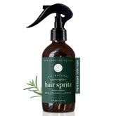 Rowe Casa Organics Hair Spritz bottle ready for daily scalp nourishment and styling.