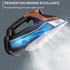 Rowenta Steam Force Pro stainless steel soleplate glides smoothly.
