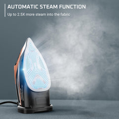 Rowenta Steam Force Pro steam boost trigger for targeted wrinkle removal.