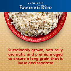 Royal Basmati rice steaming in a bowl, ready to serve fragrant meals.