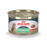 Royal Canin Digestive Care wet food with thin slices in gravy to support sensitive stomachs.