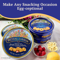 Royal Dansk Lemon Flower Cookies offer bright citrus notes in a refreshing bite.