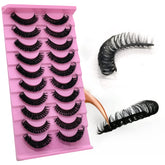 Royaomis 3D Russian D-Curl lash strips deliver lifted, natural-looking eyes with a bold flutter