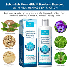 Roycederm dandruff shampoo lather indicating refreshed scalp