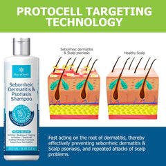 Roycederm folliculitis shampoo application on damp hair for cleansing