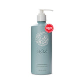 RŌZ Foundation Shampoo bottle pour delivering a hydrating cleanse for all hair types.
