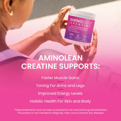 RSP NUTRITION AminoLean Creatine mixed in glass for quick energy boost