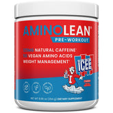 RSP NUTRITION AminoLean ICEE Cherry label showing flavor and clean energy for workouts.