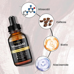 Ruahouine 2-pack minoxidil serum bottle side view showing compact packaging.