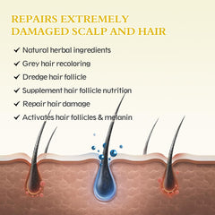 Ruahouine minoxidil serum on scalp during application demonstrates easy use.