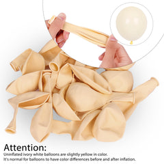 Rubfac ivory white 5-inch balloons for small decorative touches