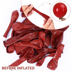 Rubfac ruby red 18-inch balloon for bold centerpiece garland.