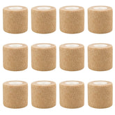 RubyQ 2-inch skin-color bandage wrap close-up, flexible five-yard roll for on-the-go care.