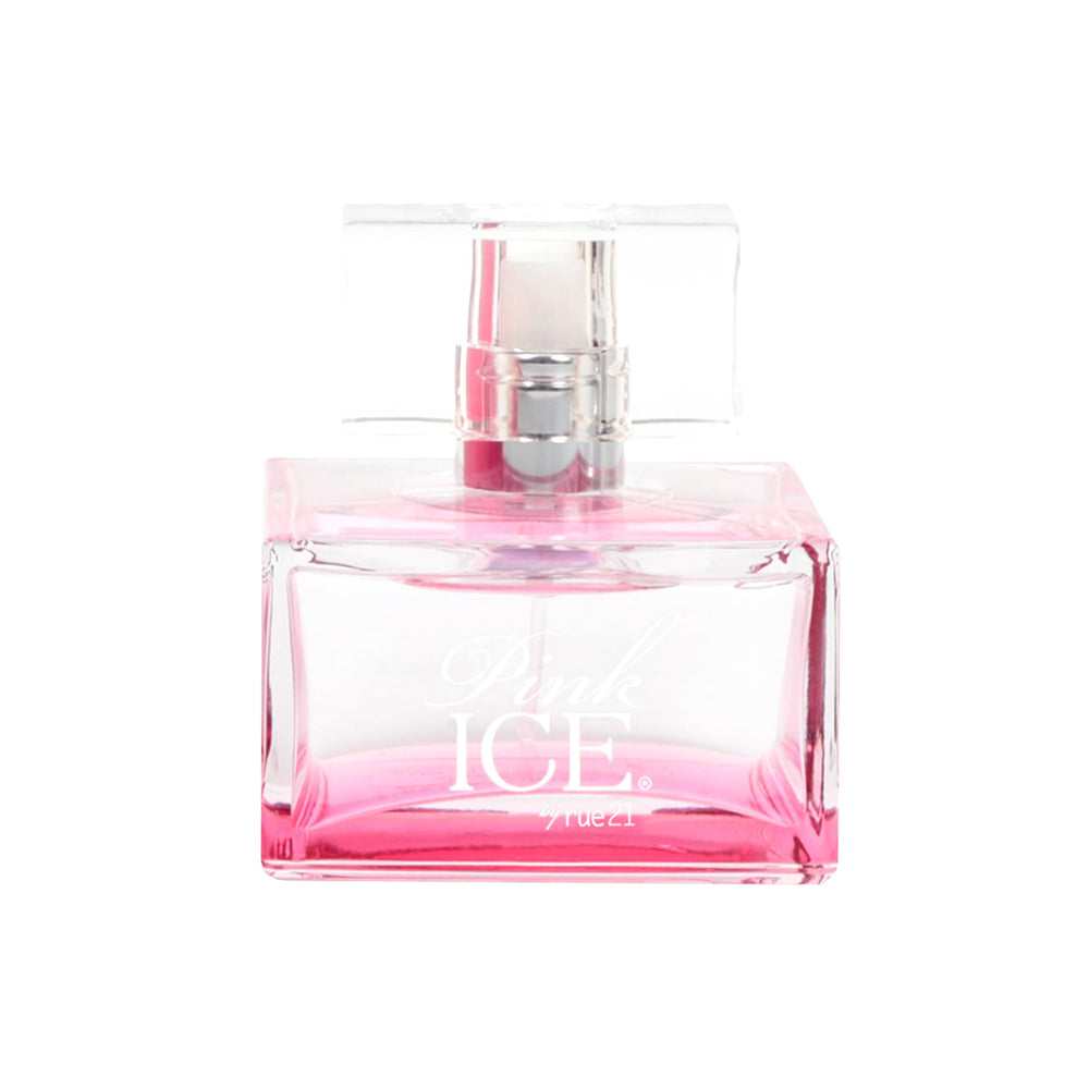 Rue 21 Pink Ice EDP bottle close-up, sleek design for daily wear.