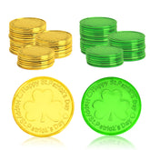 Rugwioyu St Patrick's coins 60-pack for festive table decor.