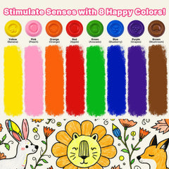 RuiHawk egg crayons with corn prints for familiar food associations during art