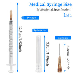 RUIZHE pack of 25 syringes ready for experiments and measurements.