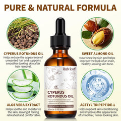 Rulviou Cyperus Rotundus oil on skin provides moisture.