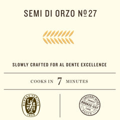 Rummo Semi Di Orzo N.27 package from Bevento shows authentic Italian craftsmanship