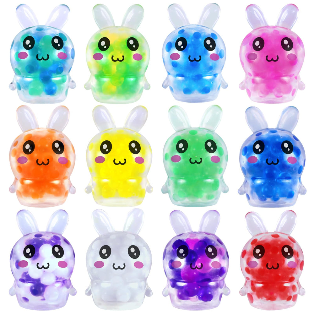 Runleo Easter bunny stress ball in vibrant colors for Easter basket fun.