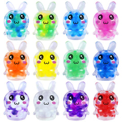 Runleo Easter bunny stress ball in vibrant colors for Easter basket fun.