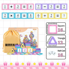 Rurvale square tiles 2.56 inch unlocks color and shape learning.