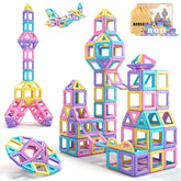 Rurvale magnetic tiles 44pcs set promotes creative building for toddlers.