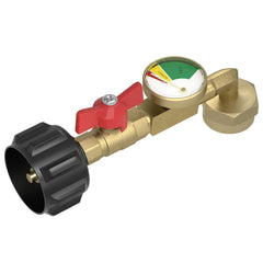 Rushare upgraded propane refill adapter with 90-degree elbow for quick tank connections