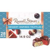 RUSSELL STOVER Dessert Truffles box on shelf, ideal for gifting and sharing