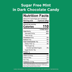 Russell Stover mint patties foil-wrapped close-up for convenient single-serve