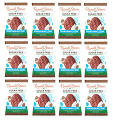 Russell Stover Sugar Free Marshmallow Eggs pack in Easter packaging, ideal for sugar-free gifting.