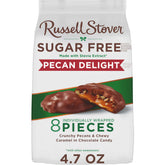 Russell Stover Sugar Free Pecan Delights chocolate candy pack for on-the-go indulgence