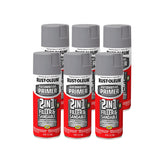 Rust-Oleum 2-in-1 automotive primer spray in gray for a durable base coat.